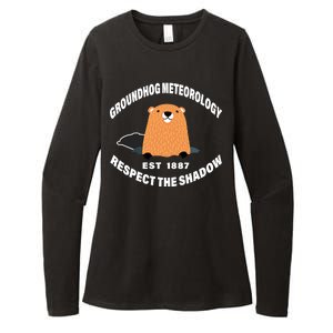 Groundhog Meteorology Respect The Shadow Womens CVC Long Sleeve Shirt