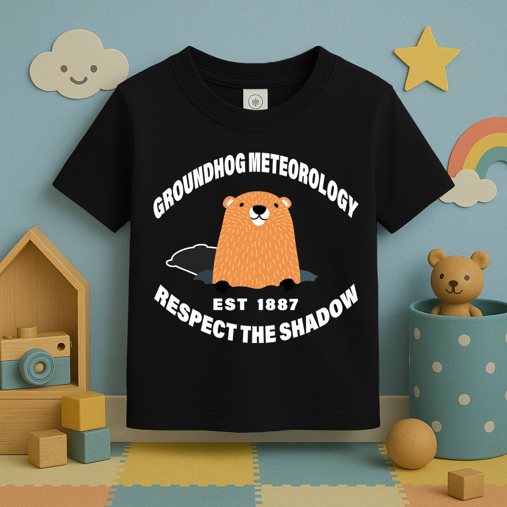 Groundhog Meteorology Respect The Shadow Toddler T-Shirt