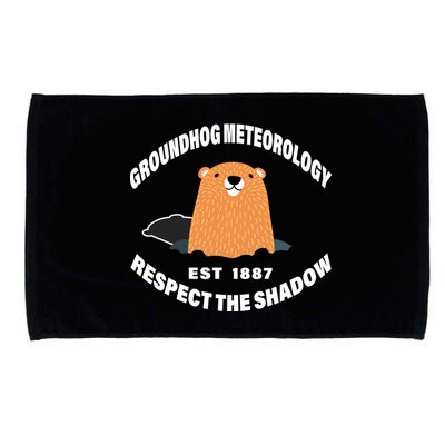 Groundhog Meteorology Respect The Shadow Microfiber Hand Towel