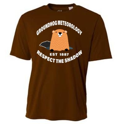 Groundhog Meteorology Respect The Shadow Cooling Performance Crew T-Shirt