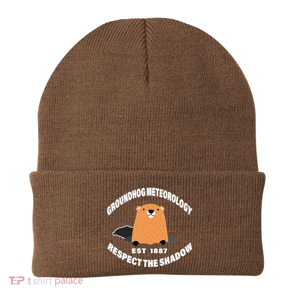 Groundhog Meteorology Respect The Shadow Beanie