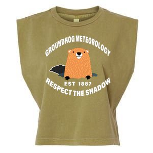 Groundhog Meteorology Respect The Shadow Garment-Dyed Women's Muscle Tee