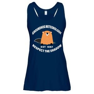 Groundhog Meteorology Respect The Shadow Ladies Essential Flowy Tank