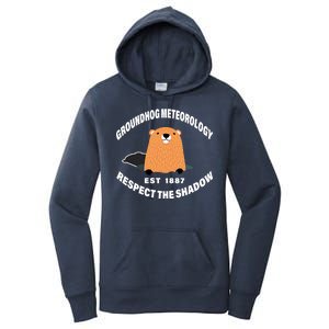 Groundhog Meteorology Respect The Shadow Women's Pullover Hoodie