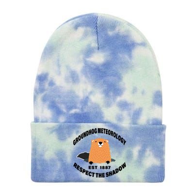 Groundhog Meteorology Respect The Shadow Tie Dye 12in Knit Beanie