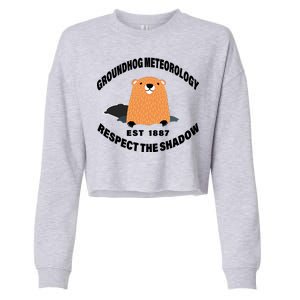 Groundhog Meteorology Respect The Shadow Cropped Pullover Crew