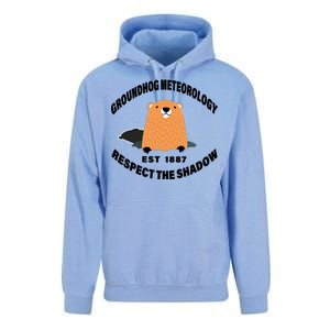 Groundhog Meteorology Respect The Shadow Unisex Surf Hoodie