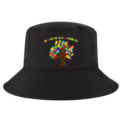 Grow Your Awareness Autism Puzzle Tree Cool Comfort Performance Bucket Hat