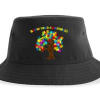Grow Your Awareness Autism Puzzle Tree Sustainable Bucket Hat