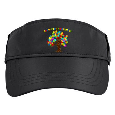 Grow Your Awareness Autism Puzzle Tree Adult Drive Performance Visor
