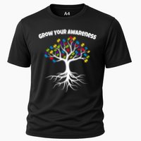 Grow Your Awareness Tree Roots Cooling Performance Crew T-Shirt