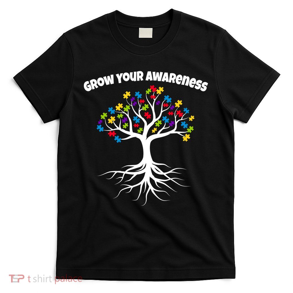 Grow Your Awareness Tree Roots T-Shirt