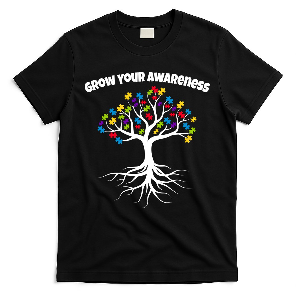 Grow Your Awareness Tree Roots T-Shirt