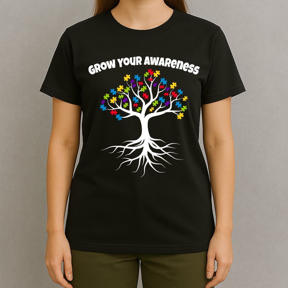 Grow Your Awareness Tree Roots T-Shirt