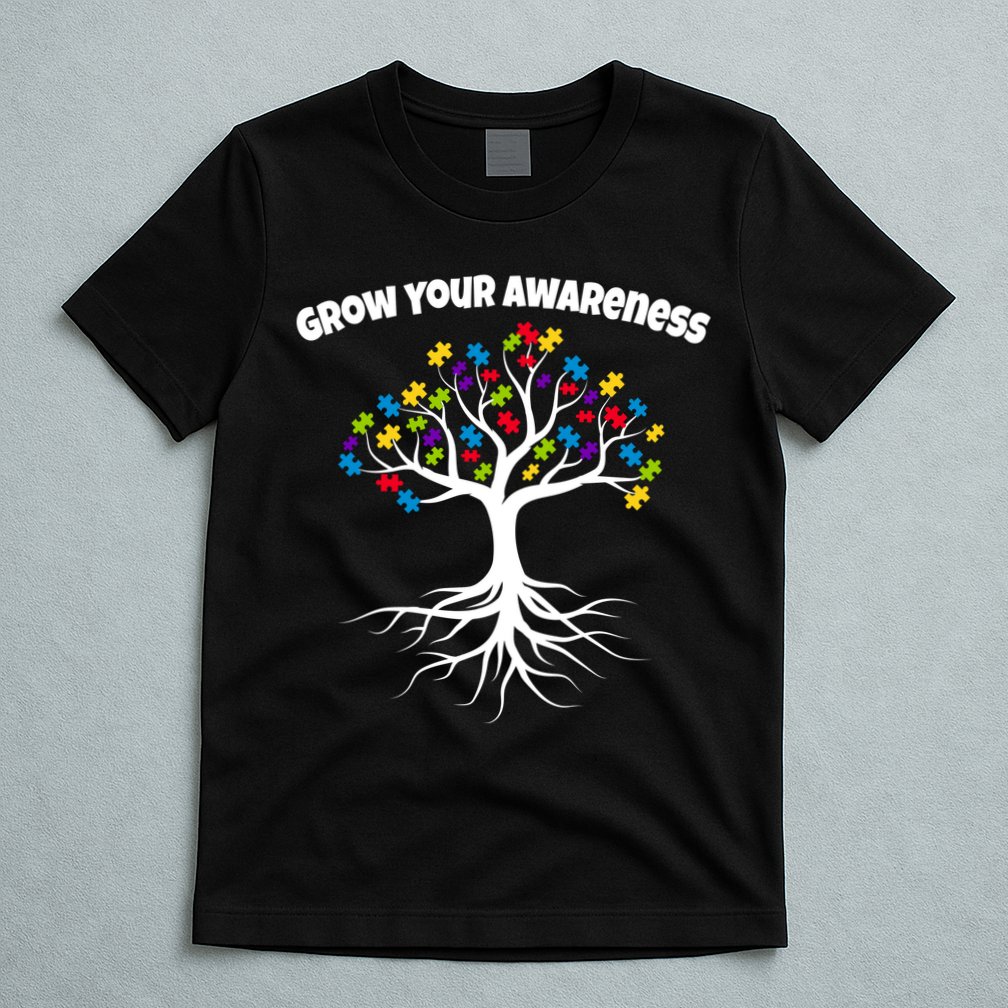 Grow Your Awareness Tree Roots T-Shirt