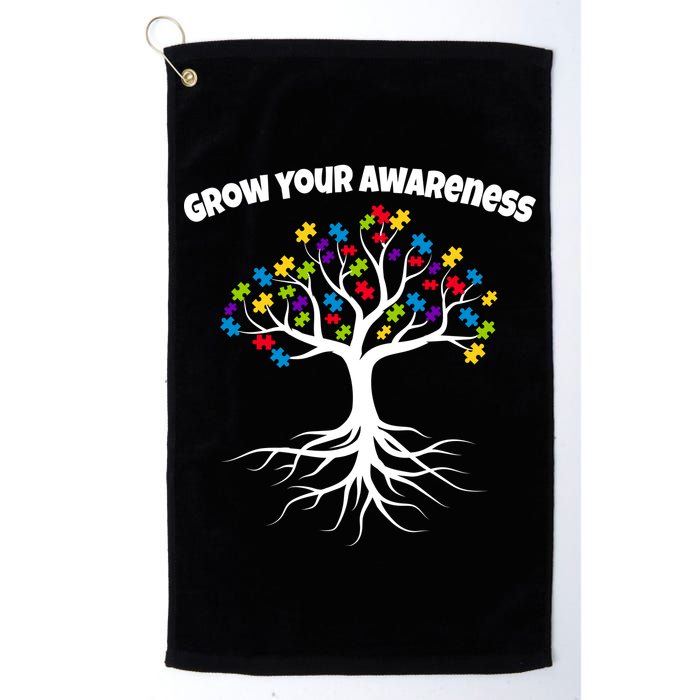 Grow Your Awareness Tree Roots Golf Towel