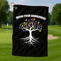 Grow Your Awareness Tree Roots Golf Towel