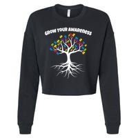 Grow Your Awareness Tree Roots Cropped Pullover Crew
