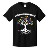 Grow Your Awareness Tree Roots Kids T-Shirt