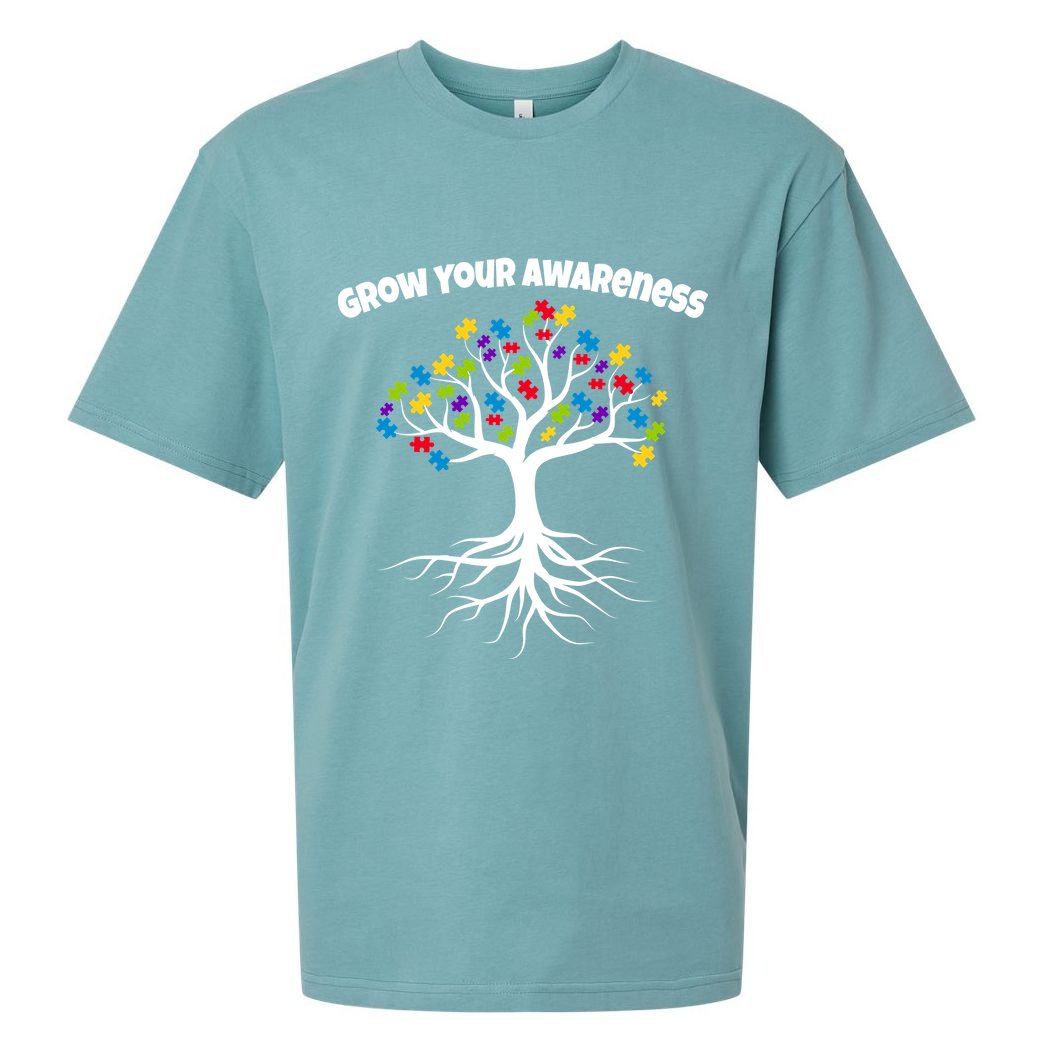 Grow Your Awareness Tree Roots Sueded Cloud Jersey T-Shirt
