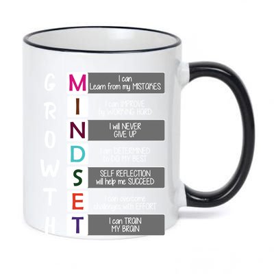 Growth Mindset 11oz Black Color Changing Mug