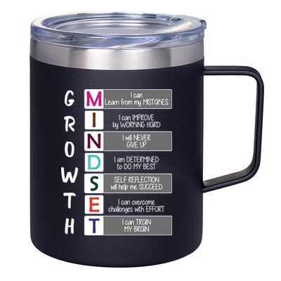 Growth Mindset 12oz Stainless Steel Coffee Mug
