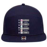 Growth Mindset 7 Panel Mesh Trucker Snapback Hat