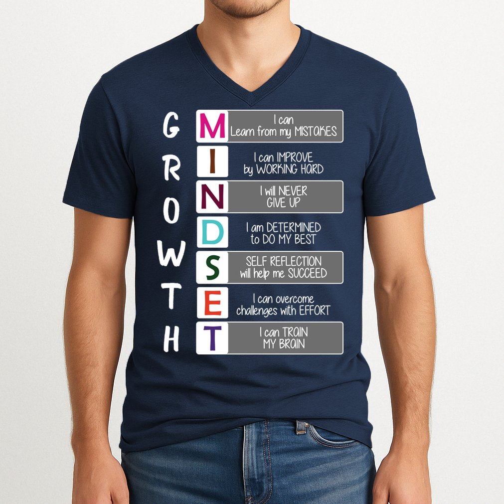 Growth Mindset V-Neck T-Shirt