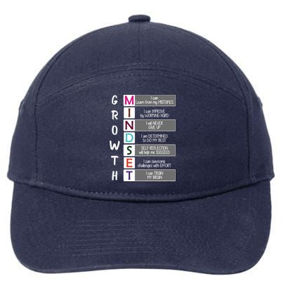 Growth Mindset 7-Panel Snapback Hat