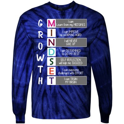 Growth Mindset Tie-Dye Long Sleeve Shirt