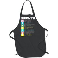 Growth New Mindset And Resolution  Full-Length Apron With Pockets