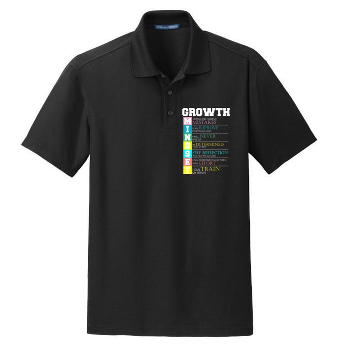 Growth New Mindset And Resolution  Dry Zone Grid Polo