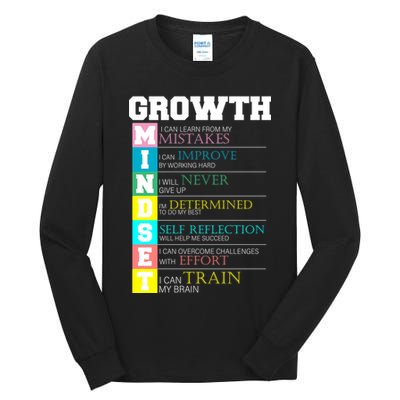 Growth New Mindset And Resolution  Tall Long Sleeve T-Shirt