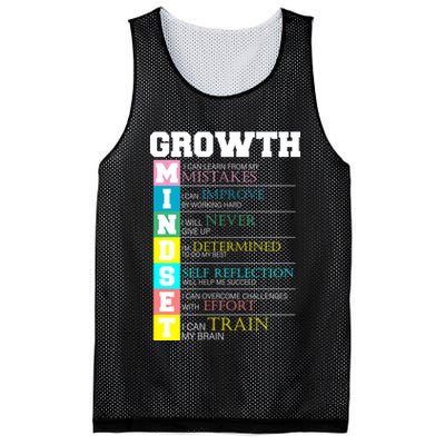 Growth New Mindset And Resolution  Mesh Reversible Basketball Jersey Tank
