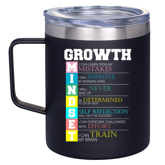 Growth New Mindset And Resolution  12oz Stainless Steel Coffee Mug