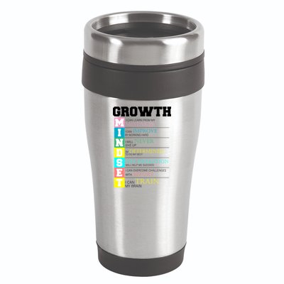Growth New Mindset And Resolution  16oz Travel Tumbler