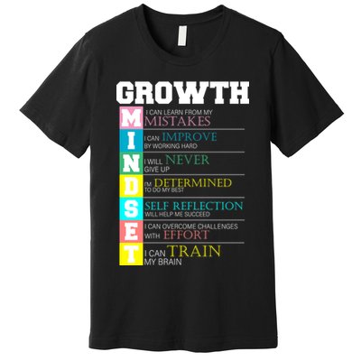 Growth New Mindset And Resolution  Premium T-Shirt