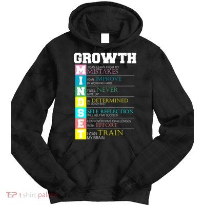 Growth New Mindset And Resolution  Tie Dye Hoodie