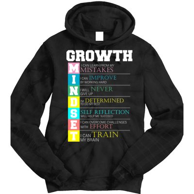 Growth New Mindset And Resolution  Tie Dye Hoodie