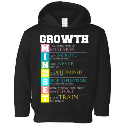 Growth New Mindset And Resolution  Toddler Hoodie