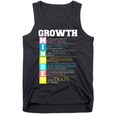Growth New Mindset And Resolution  Tank Top