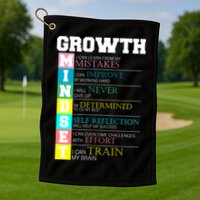 Growth New Mindset And Resolution  Golf Towel