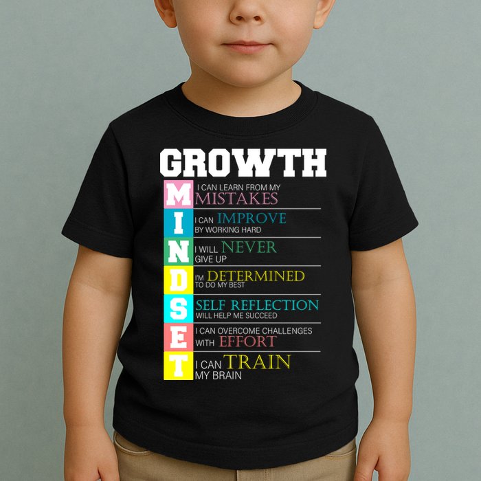 Growth New Mindset And Resolution  Toddler T-Shirt