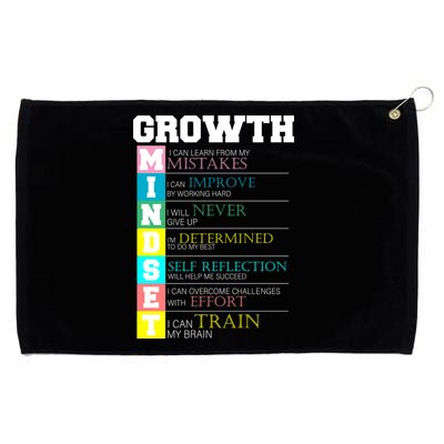 Growth New Mindset And Resolution  Grommeted Golf Towel