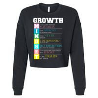 Growth New Mindset And Resolution  Cropped Pullover Crew
