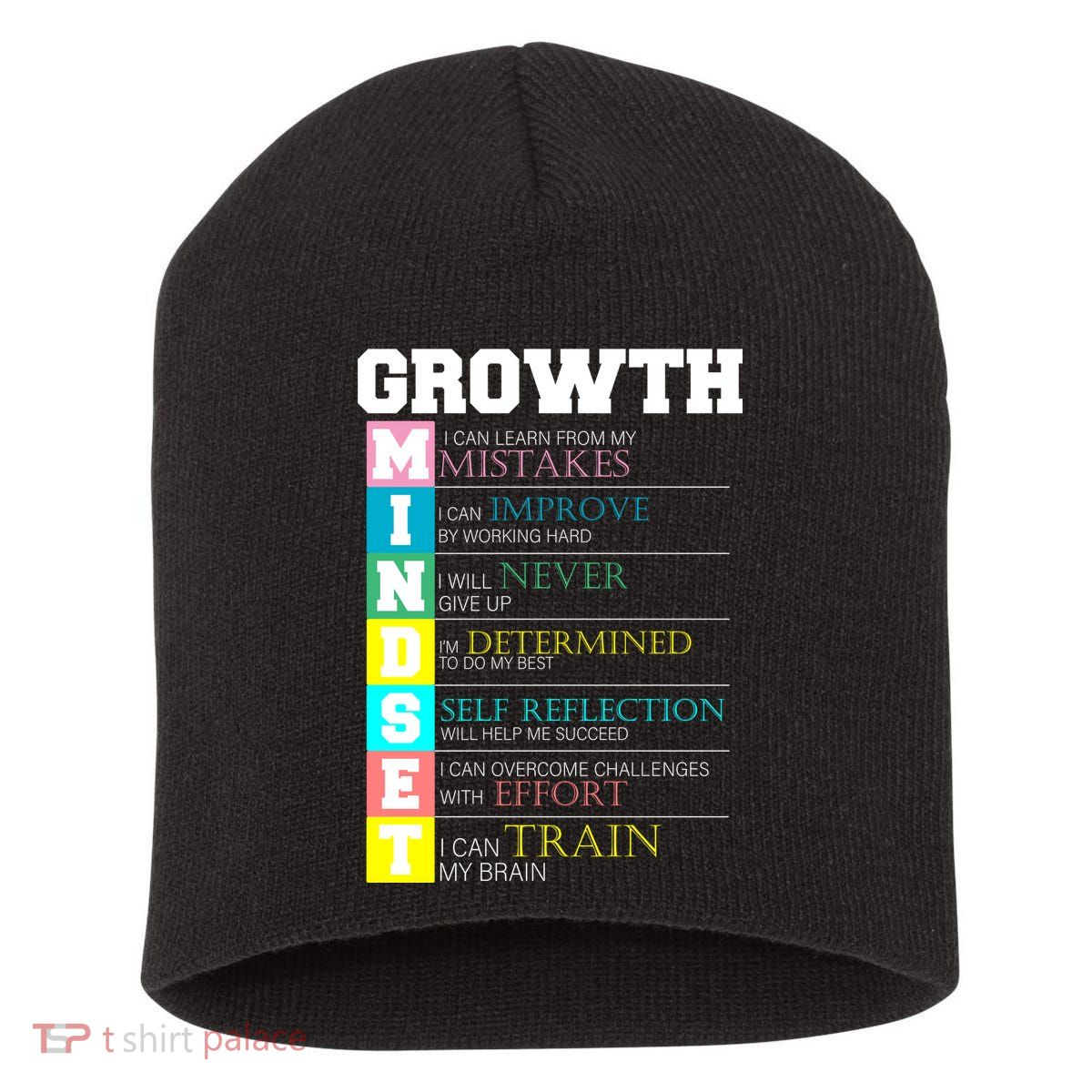 Growth New Mindset And Resolution  Short Acrylic Beanie