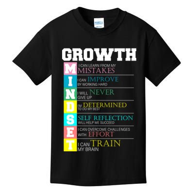 Growth New Mindset And Resolution  Kids T-Shirt