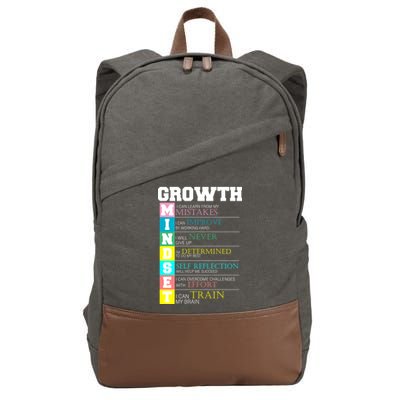 Growth New Mindset And Resolution  Cotton Canvas Backpack