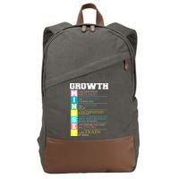 Growth New Mindset And Resolution  Cotton Canvas Backpack