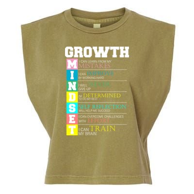 Growth New Mindset And Resolution  Garment-Dyed Women's Muscle Tee